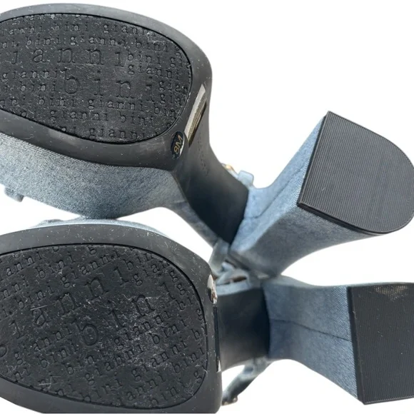 Denim Sandals NWT Gianni Bini Size 8 - Picture 7 of 7